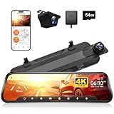 Espejo Retrovisor con Doble Dashcam 4K WOLFBOX G930